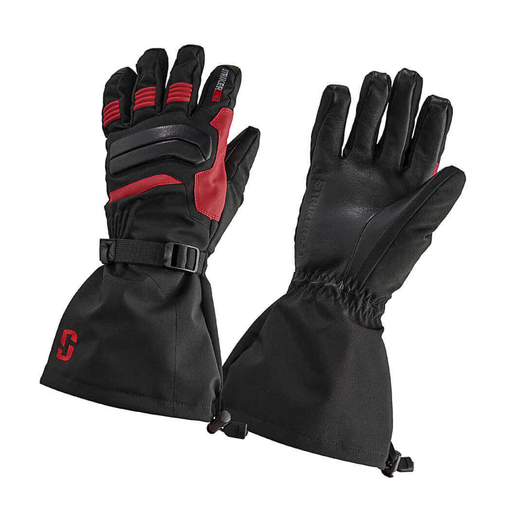 Striker Men's Defender Gloves, Small, Black/Red