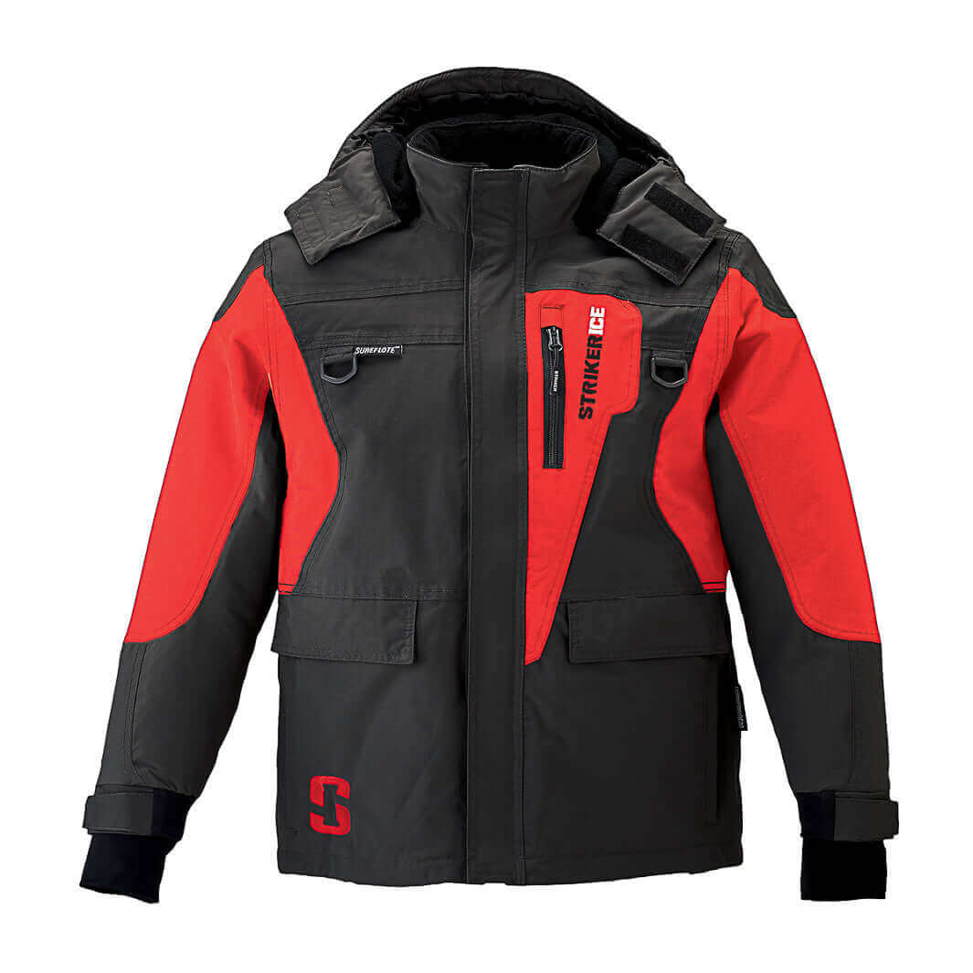 Striker Youth Predator Jacket - Black/Red - 8