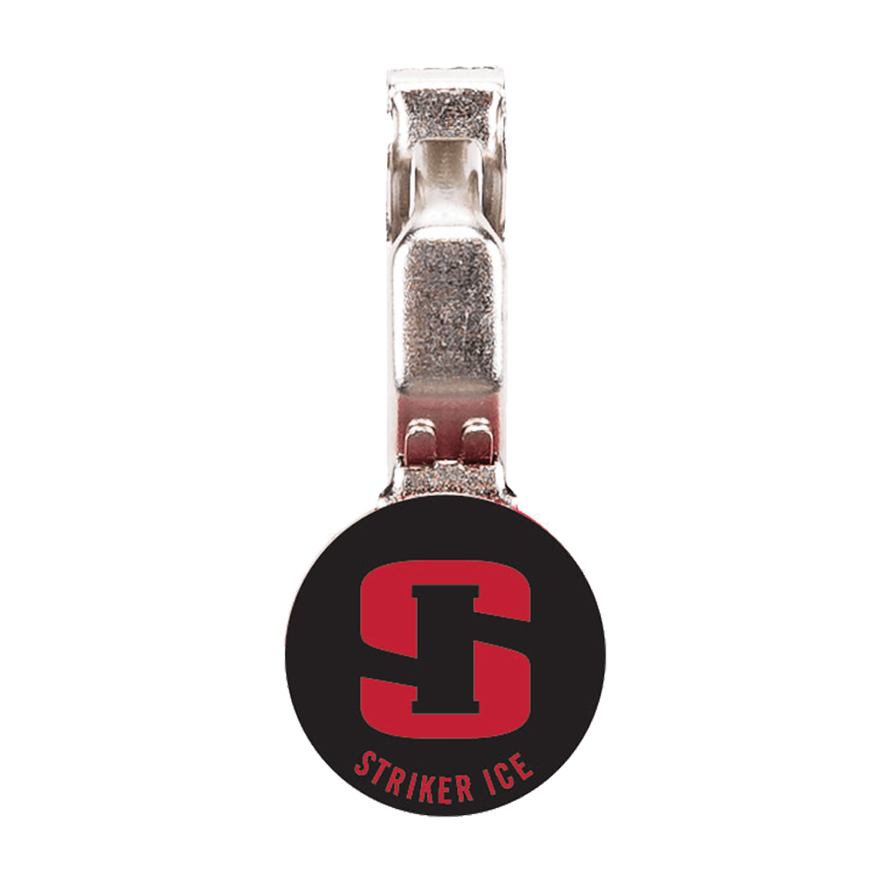 Product Image Showing StrikerICE Branded Depth Weight for Ice Fishing
