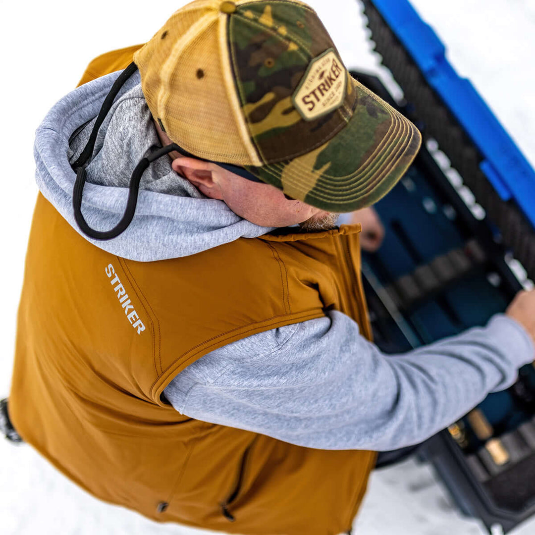 Shield Float Striker | Shield Float Vest - Duckwood | Fishing Vest