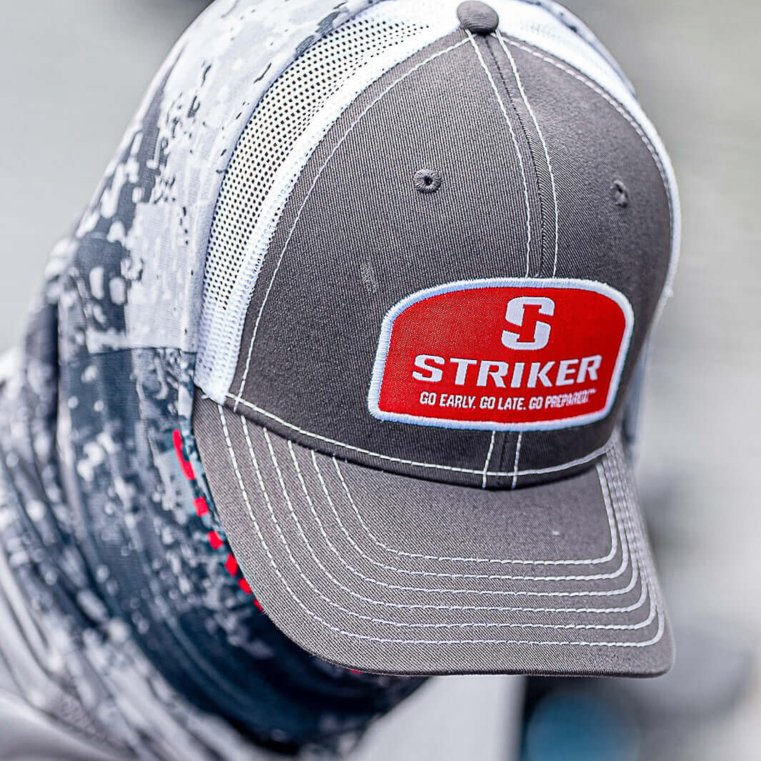 Striker Logo Patch Trucker Gray Cap