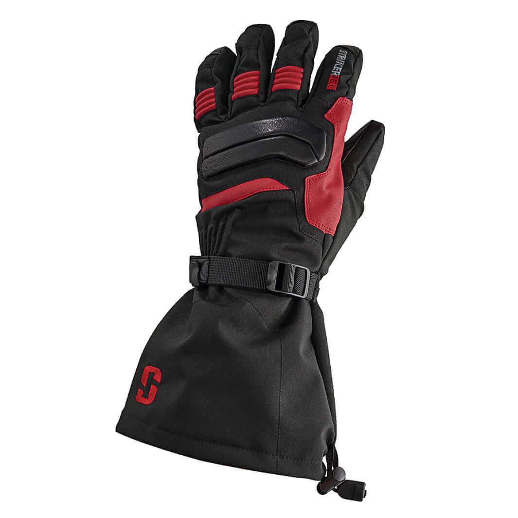 Striker Men's Defender Gloves, Small, Black/Red