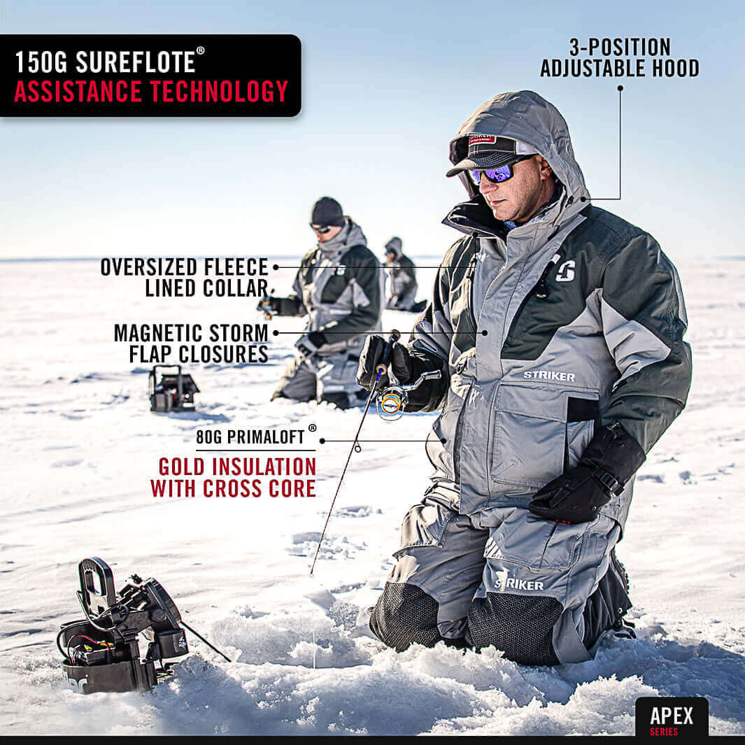 Striker Ice Gray Climate Men's Ice Fishing Jacket