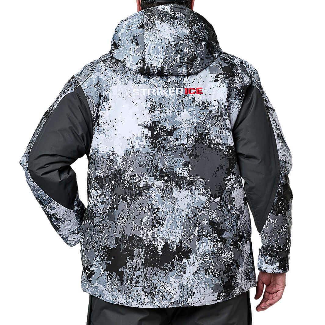 STRIKER ICE Adult Male Predator Fishing Jacket, Color: Charcoal