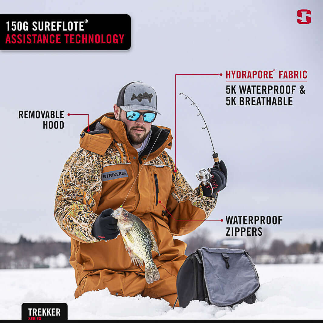 Striker Climate Ice Fishing Jacket Veil Stryk Camo - Tackle Depot