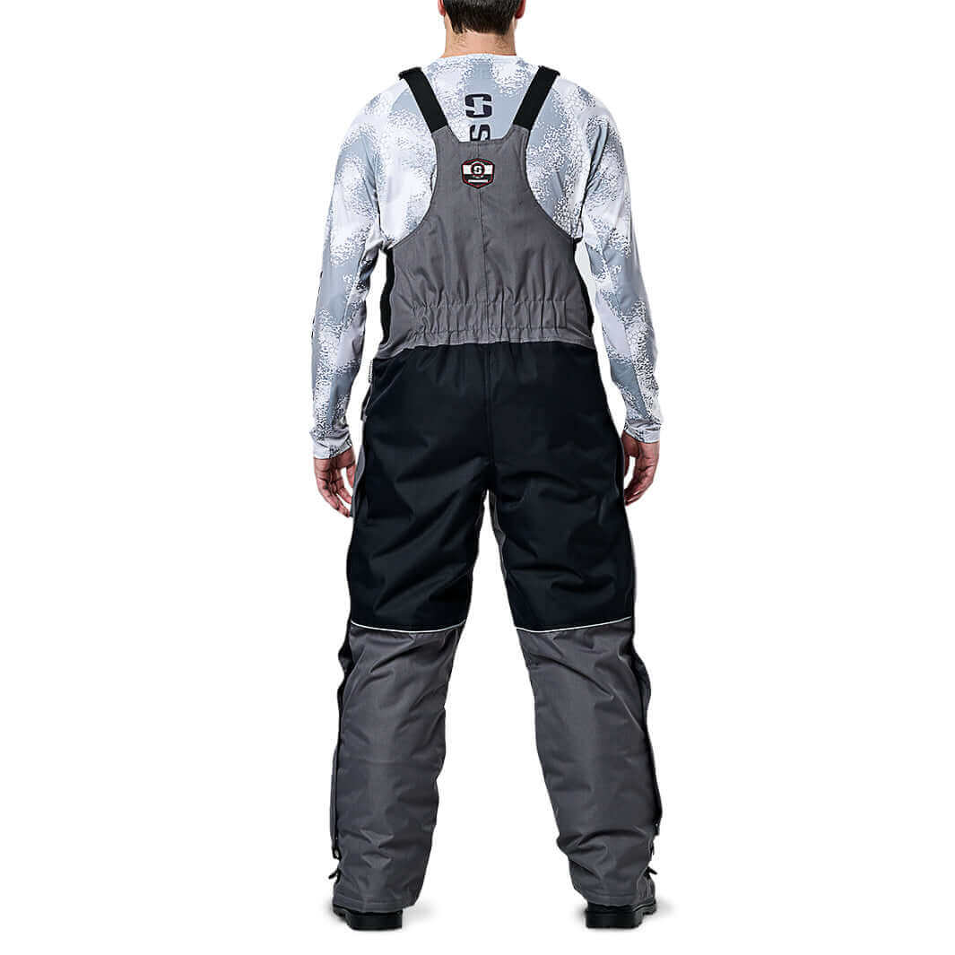 Ice Fishing Suit | Ice Fishing Bib and Jacket | Bibs / Black Gray / 3XL |  Piscifun