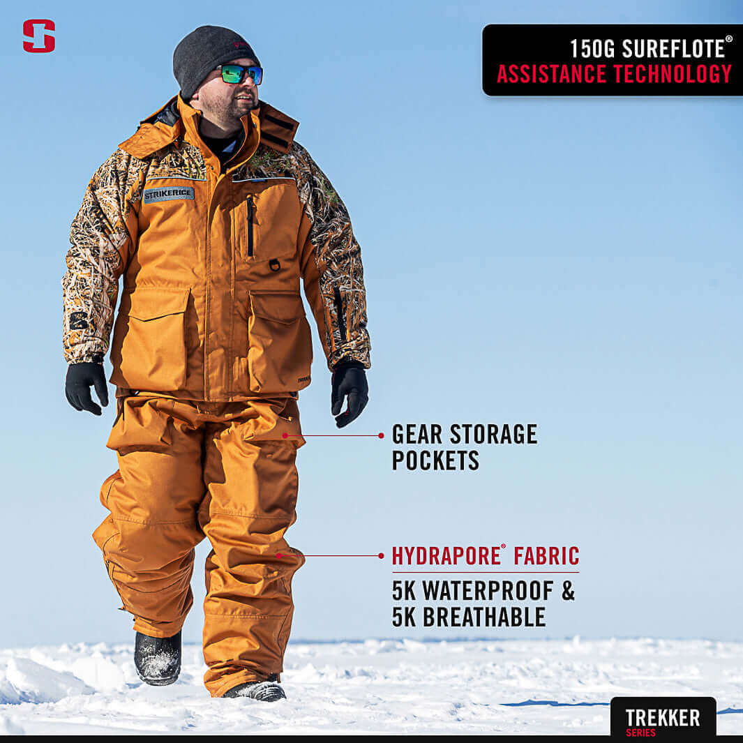Striker, Trekker Ice Fishing Winter Jacket - Brown Camo