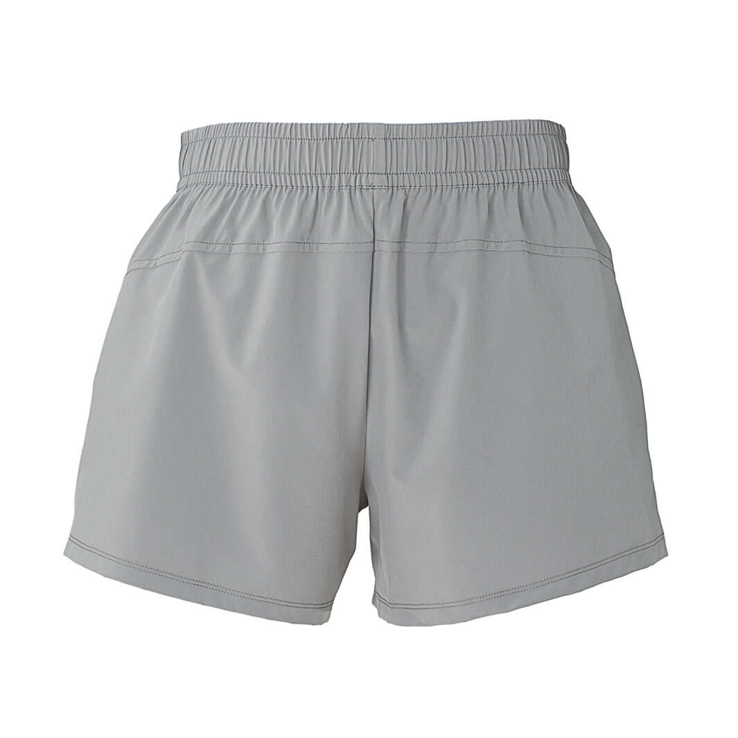 Gray spandex shorts top