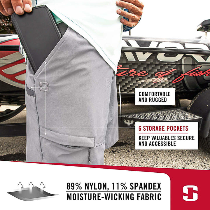 Tournament Short - Ghost Gray