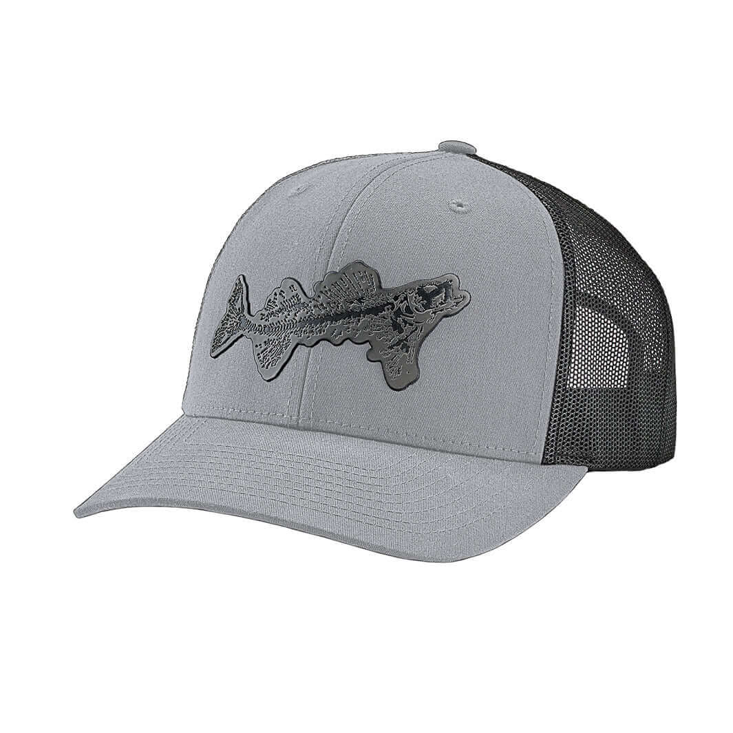 Fossil Fish Patch Trucker Cap - Gray