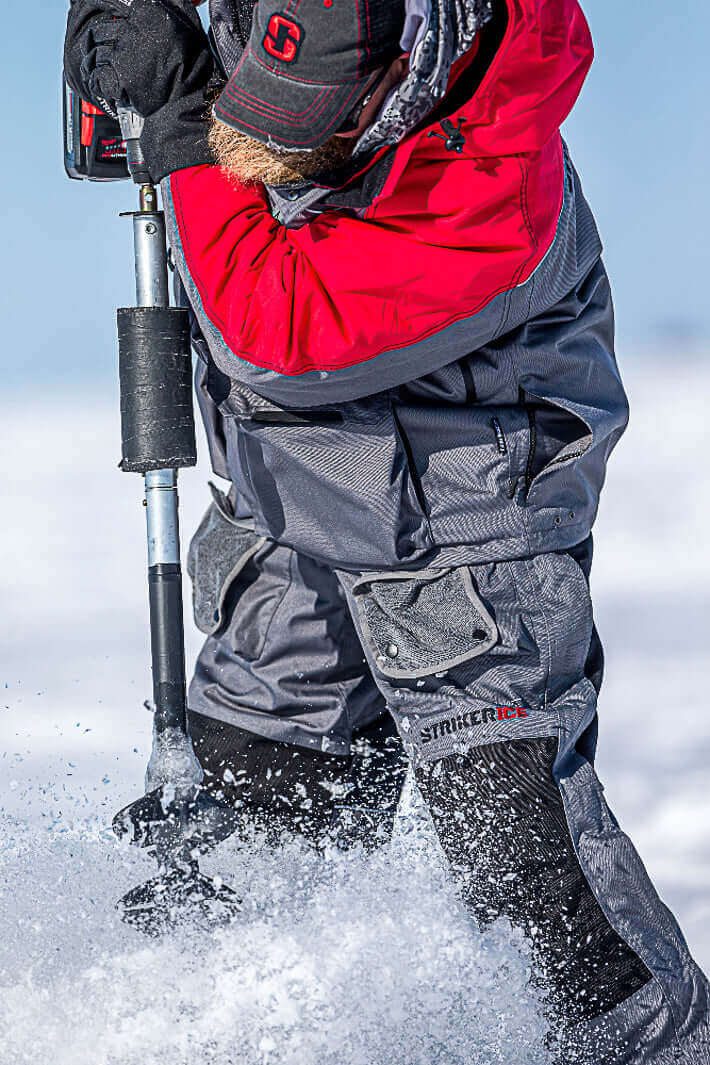 Striker Men's PredatorDurable Windproof Water-Resistant Outdoor Ice Fishing  Bib with Sureflote Flotation Technology