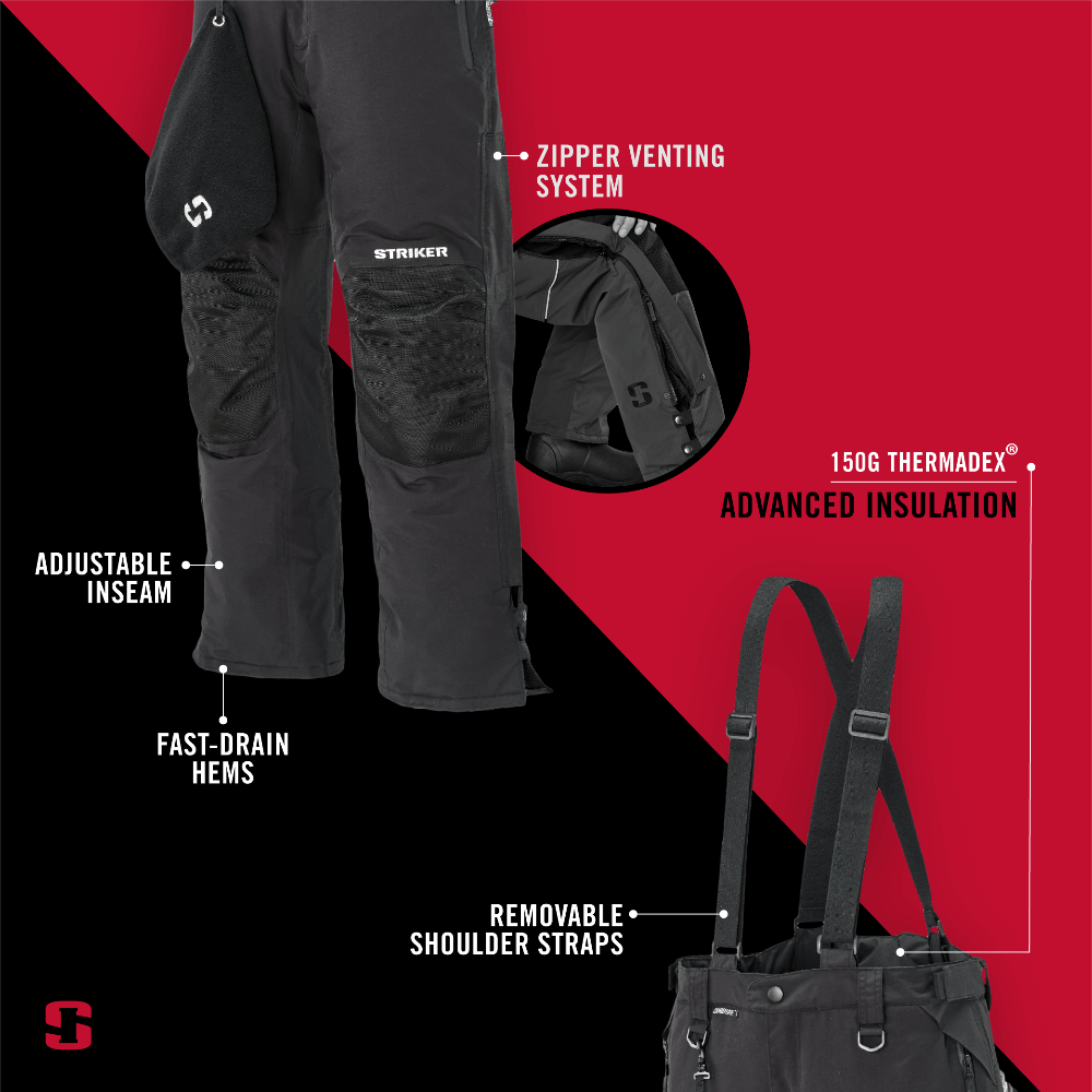 StrikerICE Women's Prism Pant Features Infographic with Product Image